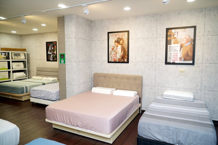 台北門市展示區與福爾摩沙系列展示床